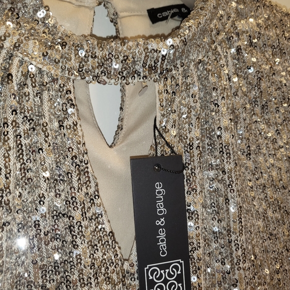 Cable & Gauge Sequined Top - Picture 6 of 8
